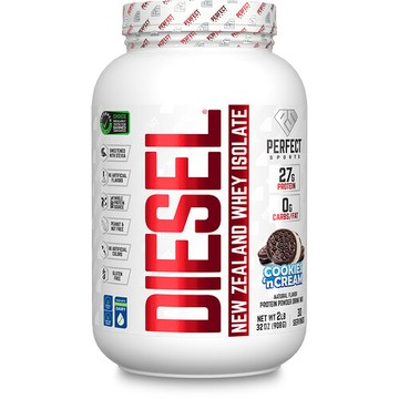 PERFECT Sports, Diesel，紐西蘭分離乳清蛋白，曲奇奶油，2 磅（908 克）