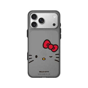 iPhone 17 Pro Max Clear (相機按鈕) 酷墨灰 - 三麗鷗-Hello Kitty - 啾咪