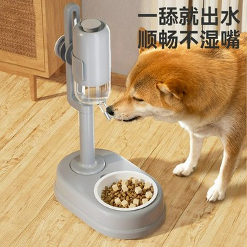 自動餵食器 智能餵食器 定時餵食器 狗狗餵食器 貓咪餵食器寵物狗狗貓咪多功能立式飲水喂食器防漏控水可拆洗貓碗狗碗貓食盆