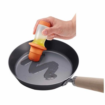 家用耐高溫廚房硅膠小抹油刷帶瓶帶蓋套裝烙餅電餅鐺專用燒烤刷子