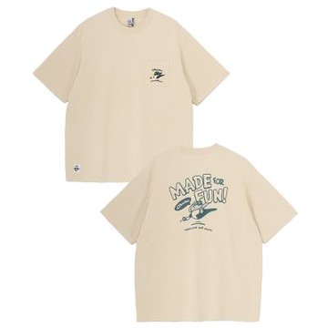 CHUMS Made for Fun! Pocket T-Shirt 男 短袖上衣 米灰色 CH012746G057