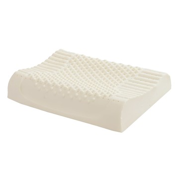 LooCa 護頸深度睡眠乳膠枕 2個  60 x 40 x 10~12cm  護頸按摩 白色  1組