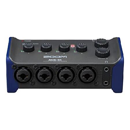 Zoom AMS-44 USB Audio Interface, High Quality Inputs, Outputs, Loopback, Direct Monitoring, Bus-Powered, for Recording and Streaming on PC, Mac, i