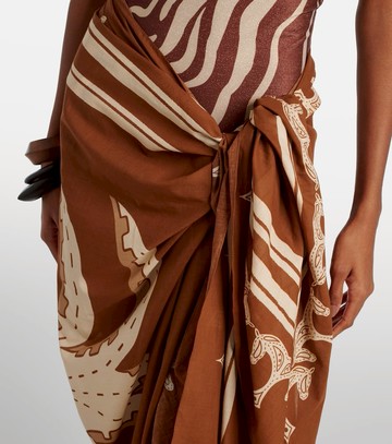 Johanna Ortiz Cotton printed beach cover-up