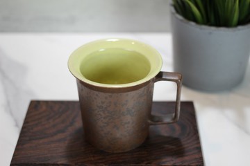 【送禮好物】240ml 雙色 方韻杯 自然釉文創 台灣鶯歌製