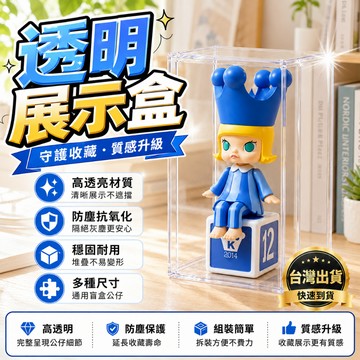 隔日達🍑壓克力公仔手辦展示盒  泡泡瑪特透明展示盒 公仔收納盒 壓克力收納盒 透明收納盒 防塵展示盒盲盒收納 公仔收納