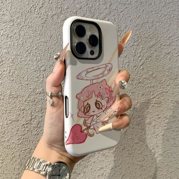 丘比特蘋果17promax手機殼iPhone16pro卡通15pro女13可愛14新