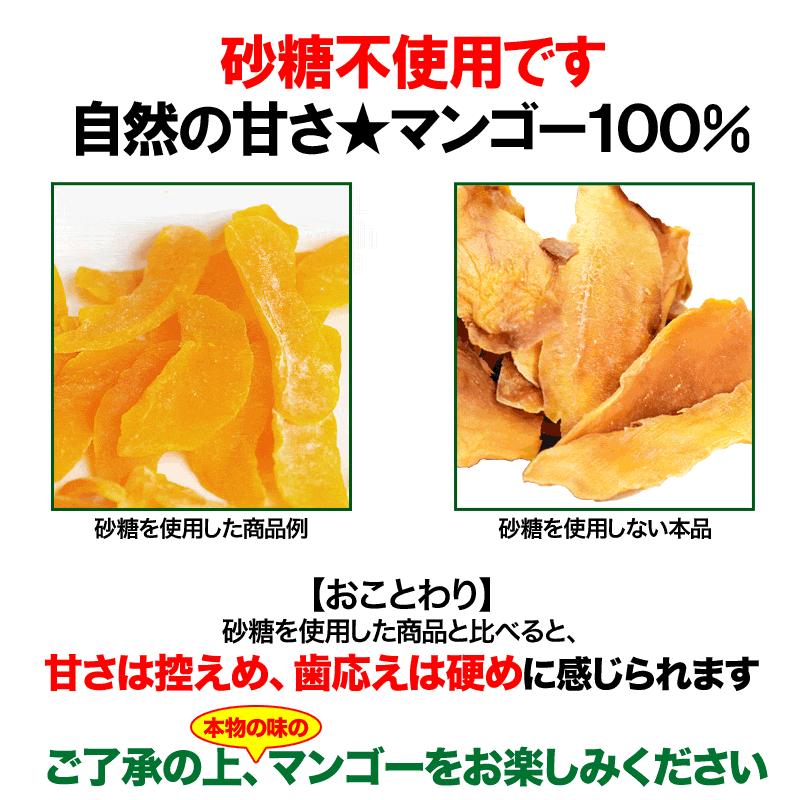 セール 送料無料 マンゴー ドライマンゴー 無添加 砂糖不使用 100g×1袋 同梱2袋(4000円)購入で＋１袋おまけ付きに