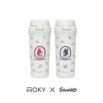 《對杯限定》WOKY X SANRIO-美樂蒂酷洛米-雙飲杯500ml-2入組