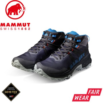 【MAMMUT 長毛象 女 Sertig II Mid GTX 中筒健行鞋《深鈦金灰》】3030-04840/機能鞋/登山鞋