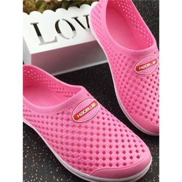 洞洞鞋夏女沙灘鞋男休閑涼鞋透氣涼拖鞋塑料網情侶鞋防滑包頭套鞋