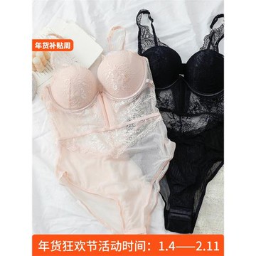 性感內衣 連體內衣一體式性感蕾絲聚攏收副乳防下垂