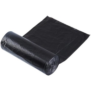 得力9588黑色加厚型平底垃圾袋 45*50CM垃圾袋 韌性好 90只裝
