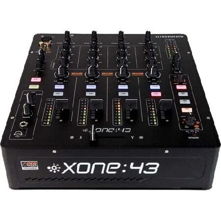 Allen ＆ Heath XONE:43 Channel Analog DJ Mixer ＆ Prox XS-M12LT Large Format 12″ DJ Mixer Case with Laptop Shelf and Cable