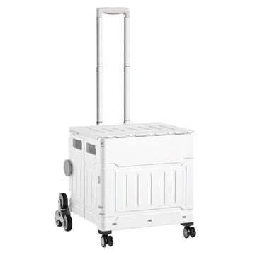 萬用折疊購物車 50L 8輪  白色  1個