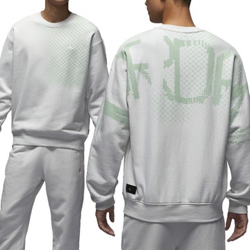 Nike Jordan Flight Fleece CNY 男款 白綠色 新年蛻變 大學T 長袖 HQ8826-025