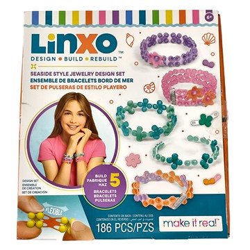 make it real 美麗夢工坊 拼點創藝手環組 Seaside Style Jewelry Design Set 186 PCS  1組