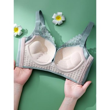 幸福狐貍內衣女正品旗艦店官方無鋼圈小胸聚攏防下垂乳膠文胸罩薄