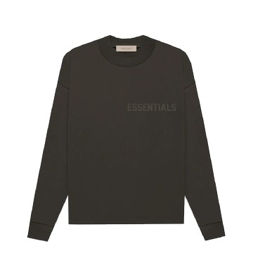 ESSENTIALS LS TEE FW22 OFF BLACK