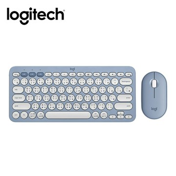 【Logitech 羅技】Pebble 2 Combo 無線藍牙鍵盤滑鼠組 午夜藍【三井3C】