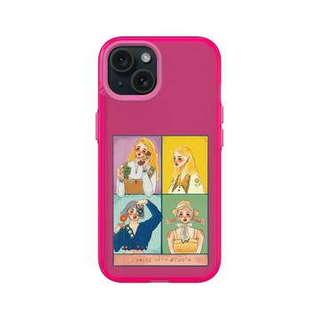 iPhone 15 Clear 粉漾桃 - 甜蜜生活 - 花之歌