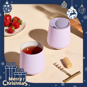 聖誕禮盒No.1🎁【FELLOW】RUBY 路比雙層真空陶瓷隨行杯 兩入禮盒組 (355ml｜紫色) 聖誕快樂 交換禮物 辦公室 野餐露營 咖啡飲品 隨行杯 環保杯 304不鏽鋼 保溫保冰 送禮推薦