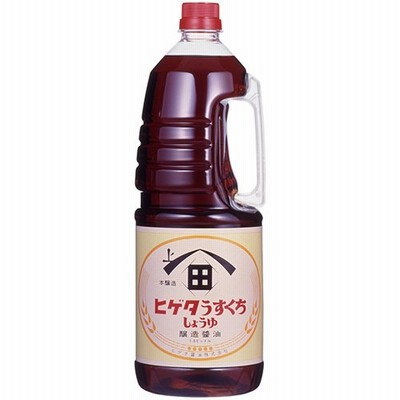 キッコーマン　ヒゲタうすくちしょうゆ　1.8Ｌ×6本