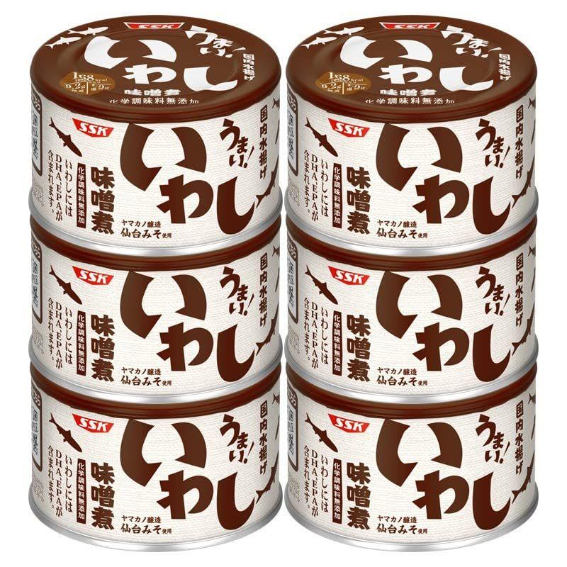 清水食品 SSKセールス うまいいわし味噌煮 150g×6個