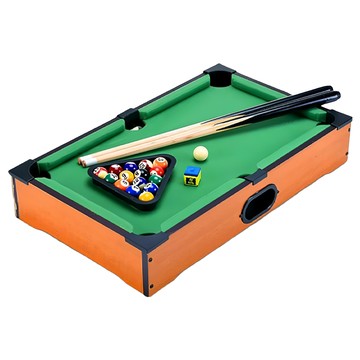 金興發 益智迷你台球 桌上型撞球玩具 附球桿 親子互動遊戲 輕巧便攜方便收納  1入  Multicolor