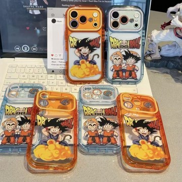 龍珠悟空秒變手機殼適用蘋果17手機iphone16promax彩虹殼糖果色