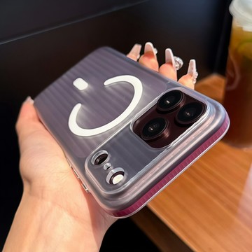瓦楞冰霧磨砂 無線磁吸 四周升級防撞 手機殼 適用iPhone 18 17 16 15 14 13 Proamx 防摔殼