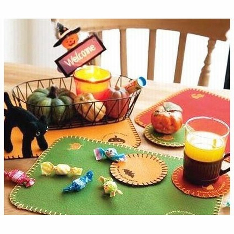 ハロウィン ティーマット ランチョンマット 食卓 テーブル 飾り 敷物 イベントフェルトマット 50 Off 通販 Lineポイント最大0 5 Get Lineショッピング
