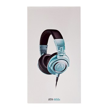 audio-technica 鐵三角 耳罩式耳機 原廠保固  ATH-M50x IB  藍色
