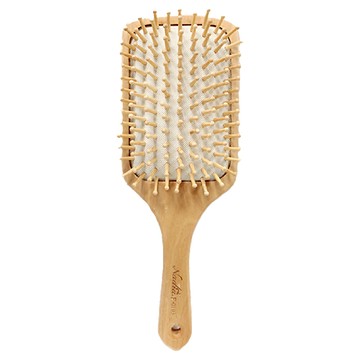 EZlife 原木氣墊頭皮按摩梳 白底 舒緩頭部壓力  1支