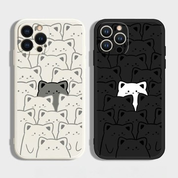 創意線條小貓 Vivo V25 V23 V21 V20 V17 PRO V21E V23E V25E V21S 手機殼