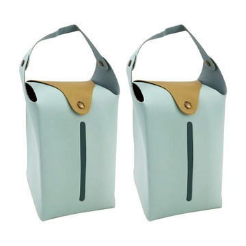 掛式衛生紙盒 天青藍 23.5 x 22.2 x 0.4cm 2個