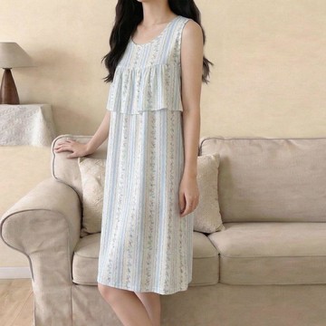 7482 人多次入手📦2026新款棉綢睡裙女款夏防凸點睡衣無袖背心透氣舒適中長款家居裙9JK5