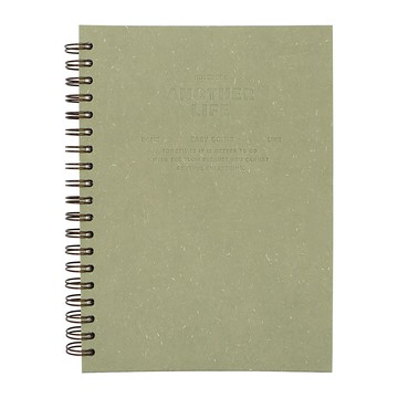 PINKFOOT Another Life字樣 線圈筆記本  綠色  1本