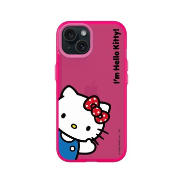 iPhone 15 Clear 粉漾桃 - 三麗鷗-Hello Kitty - I'm Hello Kitty!