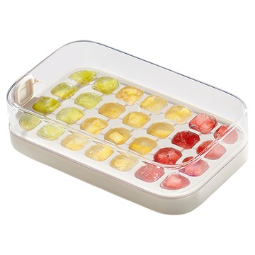 ecoco 意可可 定量冰盒 28格  22.9 x 13.7 x 6.7cm  象牙白  1個