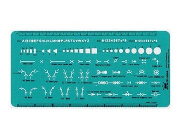 Life 徠福 TP-504A 化學符號定規 (111 x 233 x 0.8mm)【APP滿額下單10%點數(單一帳號最高5000點)】1/31止