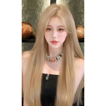 【巴黎精品】現貨+預購 長假髮直髮整頂假髮-甜酷風前額蕾絲透氣女假髮a1ji63