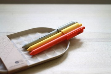 PREMEC 瑞士膠墨筆 黃橘米 三色組合