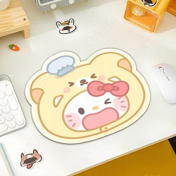 ✨壹灣出貨✨臺灣-出貨🔥kitty鼠標墊頭套錶情女生宿捨辦公室桌麵電腦桌墊鍵盤遊戲滑鼠 C4WI