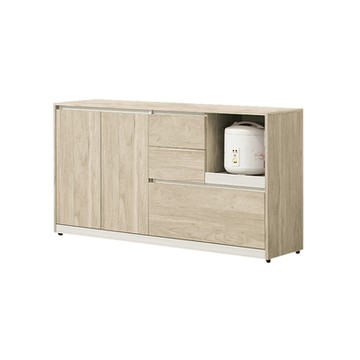 Boden-羅菲4.9尺收納餐櫃/拉盤電器櫃/碗盤置物櫃/置物矮櫃/玄關櫃(下座)-148x39x80cm