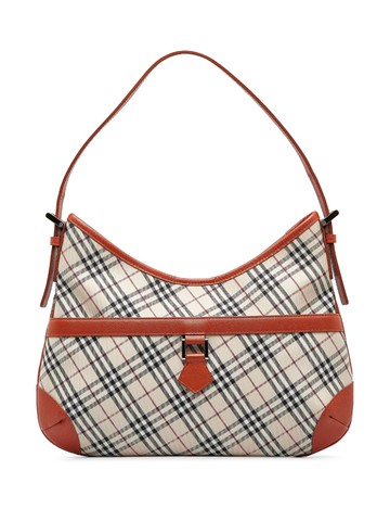 Burberry Pre-Owned - Nova Check shoulder bag - women - Canvas/Leather - One Size - Brown