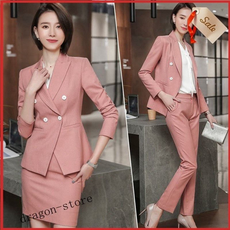 ピンク スーツ レディース フォーマル パンツスーツ 通勤 Ol オフィス スカートスーツ 大きいサイズ ネイビー グレー ビジネススーツ 春 秋 通販 Lineポイント最大0 5 Get Lineショッピング