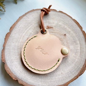 【W&W】蛙蛙感應磁釦套。客製皮革小物