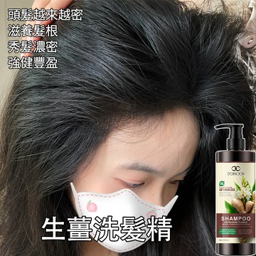 生薑韌髮洗髮精 養髮洗髮精 生薑洗髮精 滋養髮根 強韌 強健豐盈 柔順蓬鬆 乾爽 高效控油 天然植物萃取 秀髮護理