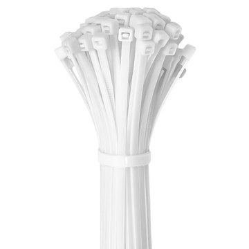 POLYWELL 自瑣式束線帶 PW15-T65-0075 5 x 400 1包  白色  100條